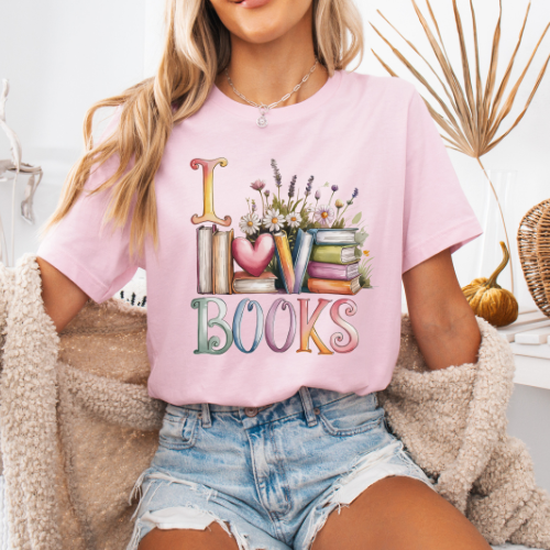 Women's "I Love Books" T-Shirt