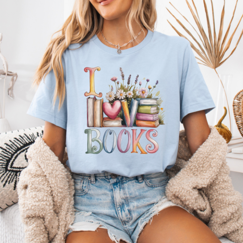 Women's "I Love Books" T-Shirt